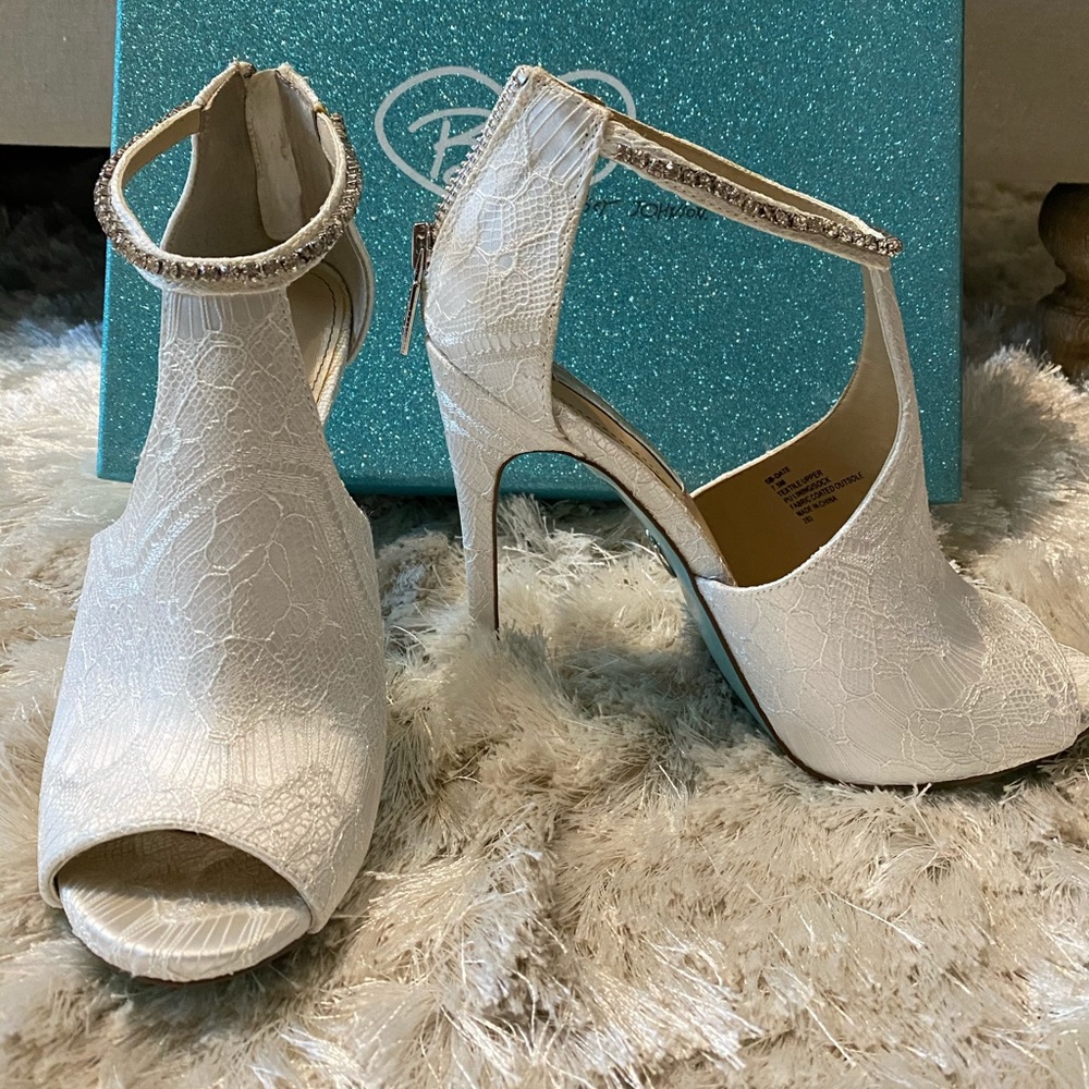 Blue by Betsy Johnson - wedding shoes